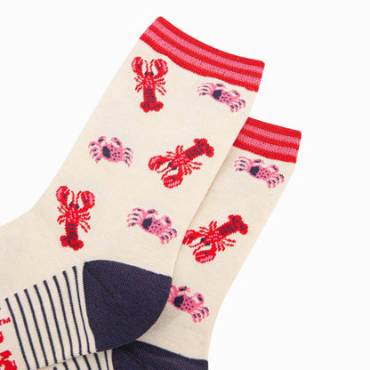 Lobster and Crab Bamboo Socks from Sock Talk