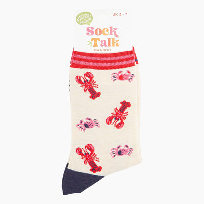 Lobster and Crab Bamboo Socks from Sock Talk
