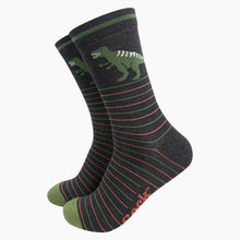 3-Pair T-Rex Dinosaur Bamboo Socks Gift Set from Sock Talk