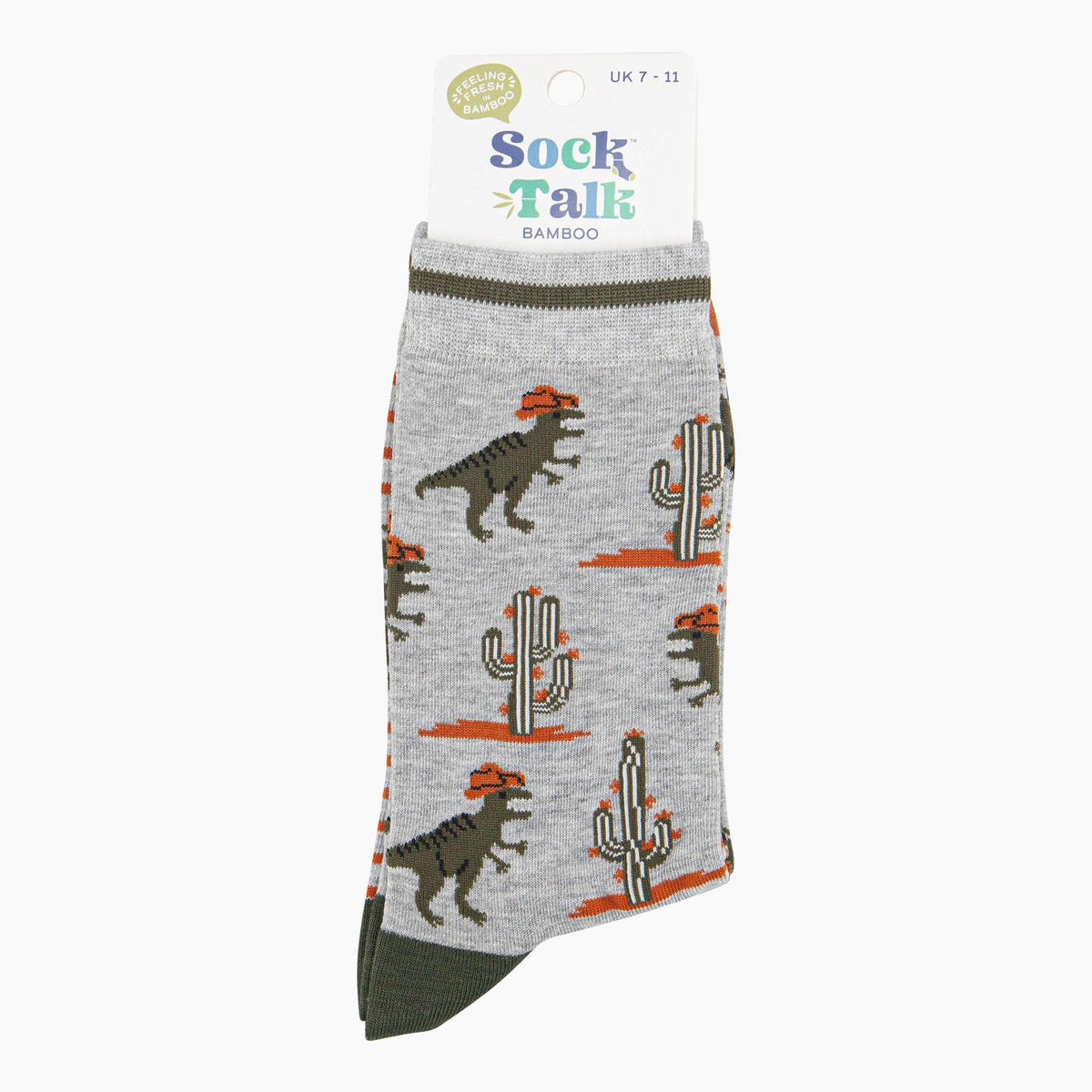 T-Rex Cowboy Bamboo Socks from Sock Talk