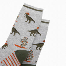 T-Rex Cowboy Bamboo Socks from Sock Talk