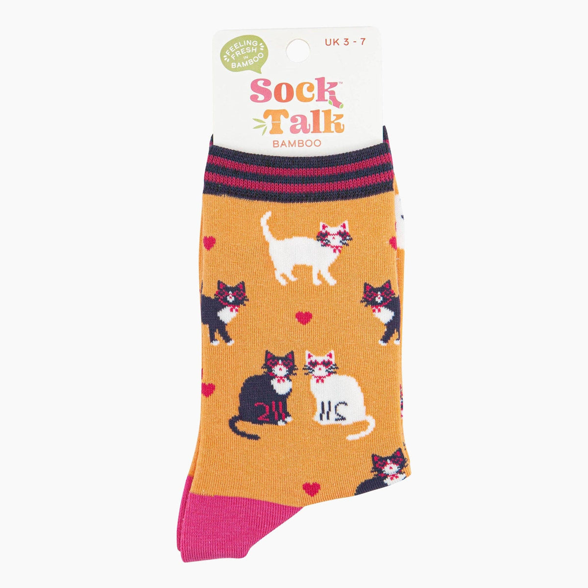 Cats in Love Bamboo Socks from Sock Talk