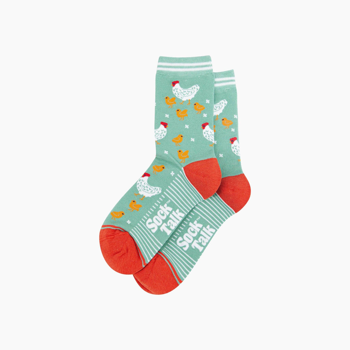 Green Hens and Chicks Bamboo Socks from Sock Talk