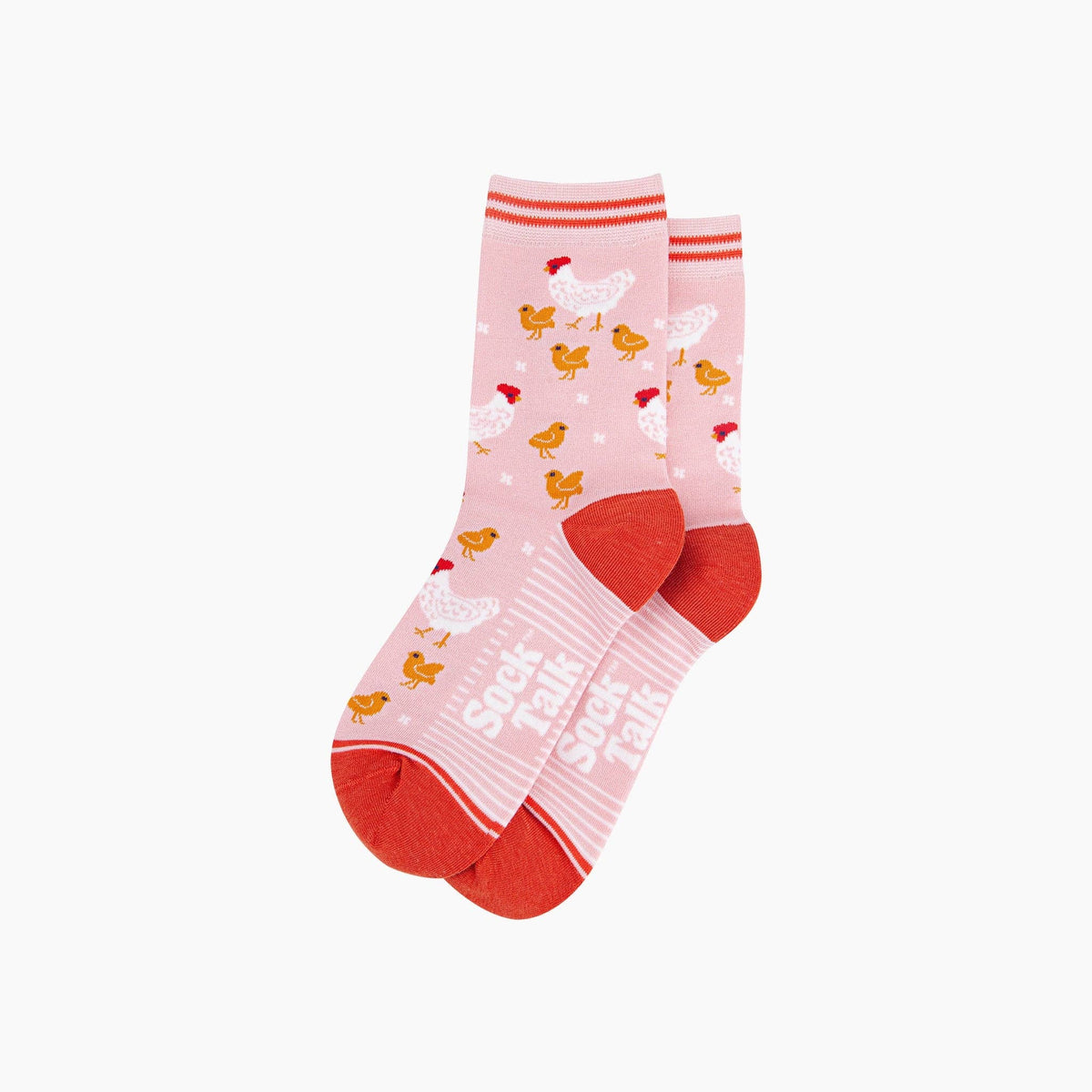 Pink Hens and Chicks Bamboo Socks from Sock Talk