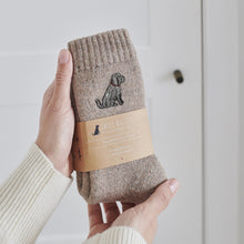Chocolate Cockapoo & Labradoodle Wool-Blend Socks from Sweet William