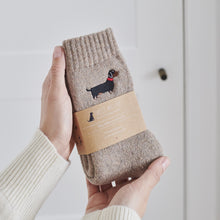 Dachshund Dog Walking Wool-Blend Socks from Sweet William