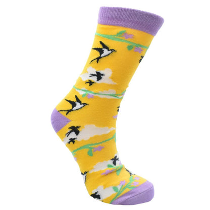 3-Pair Garden Birds Bamboo Socks Gift Set from Shared Earth