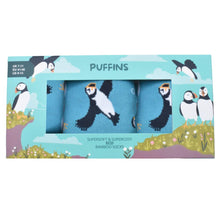 3-Pair Puffins and Anchors Bamboo Sock Gift Set from Shared Earth