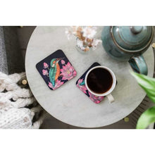 Kingfisher Set of 4 Cork-Backed Coasters by Catherine Rowe