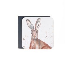 The Meadow Hare Set of 4 Coasters by Meg Hawkins