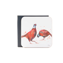 The Woodland Pheasant Set of 4 Coasters by Meg Hawkins