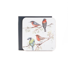 The Lookout British Birds Set of 4 Coasters by Meg Hawkins