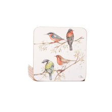 The Lookout British Birds Set of 4 Coasters by Meg Hawkins