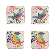 RHS Birds Set of 4 Coasters in Stone from Dexam