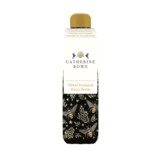 Honey Bee 500ml Insulated Stainless Steel Bottle by Catherine Rowe