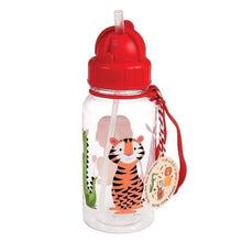 Colourful Creatures 500ml Water Bottle with Straw from Rex London