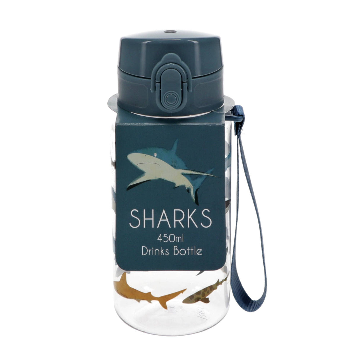 Sharks 450ml Kids' Sports Water Bottle from Rex London
