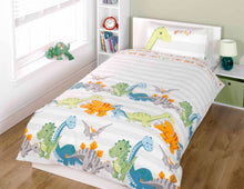 Dinosaur Reversible Duvet Cover Set in Cream