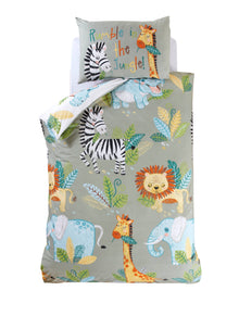 Rumble in the Jungle Reversible Duvet Cover Set