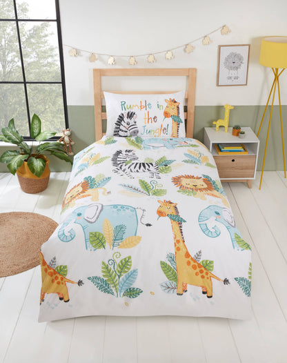 Rumble in the Jungle Reversible Duvet Cover Set