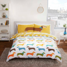 Sausage Dog Reversible Duvet Cover Set
