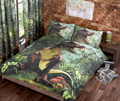 T-Rex Reversible Duvet Cover Set
