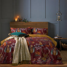 Forest Fauna Reversible Duvet Cover Set in Rust