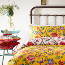 Pomelo Tropical Reversible Duvet Cover Set in Yellow