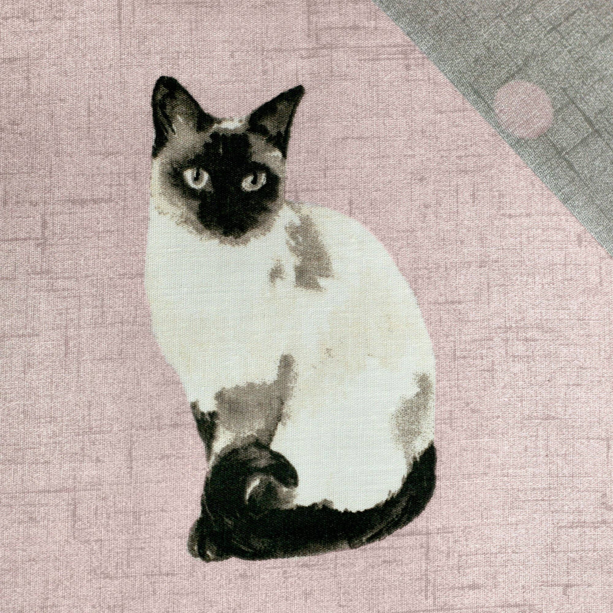 Cats Reversible Duvet Cover Set in Blush by Fusion
