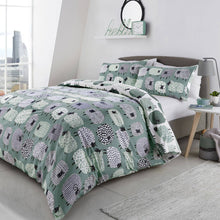 Dotty Sheep Reversible Duvet Cover Set in Duck Egg