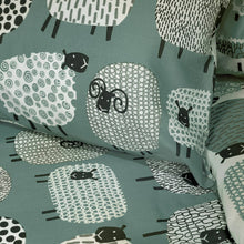 Dotty Sheep Reversible Duvet Cover Set in Duck Egg