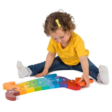 Jumbo Dog 1-10 Wooden Floor Puzzle with 10 Pieces from Lanka Kade