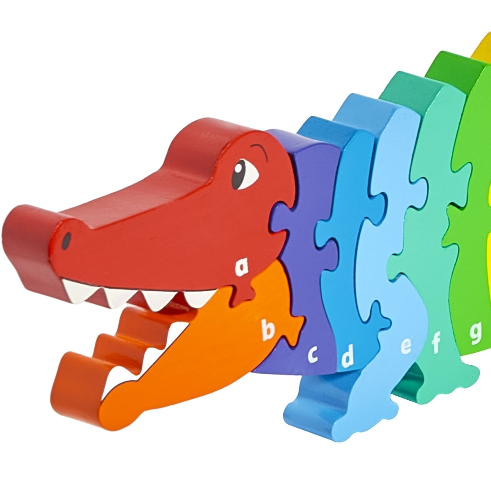 Crocodile Alphabet 26 Piece Wooden Puzzle from Lanka Kade