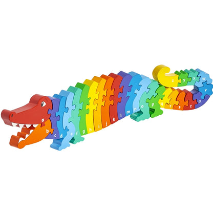 Crocodile Alphabet 26 Piece Wooden Puzzle from Lanka Kade