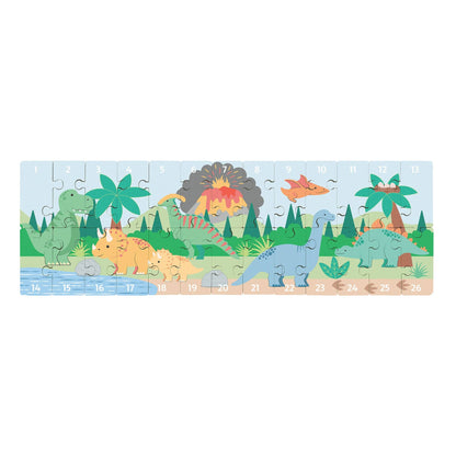 Dinosaurs 1-26 Number Puzzle with 26 Pieces from Orange Tree Toys
