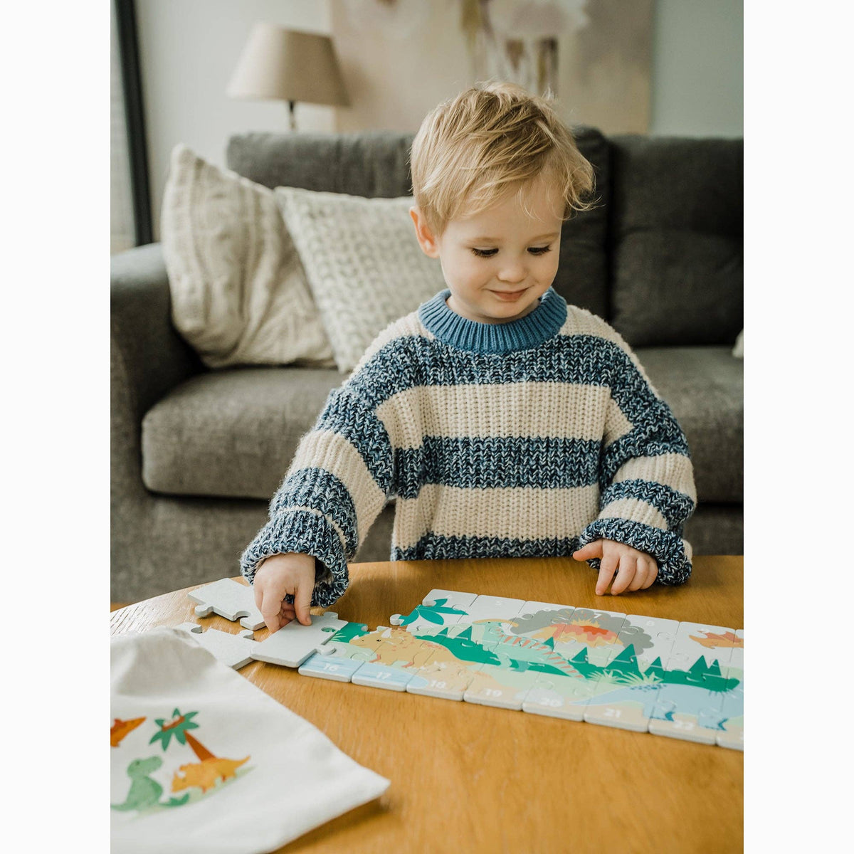 Dinosaurs 1-26 Number Puzzle with 26 Pieces from Orange Tree Toys