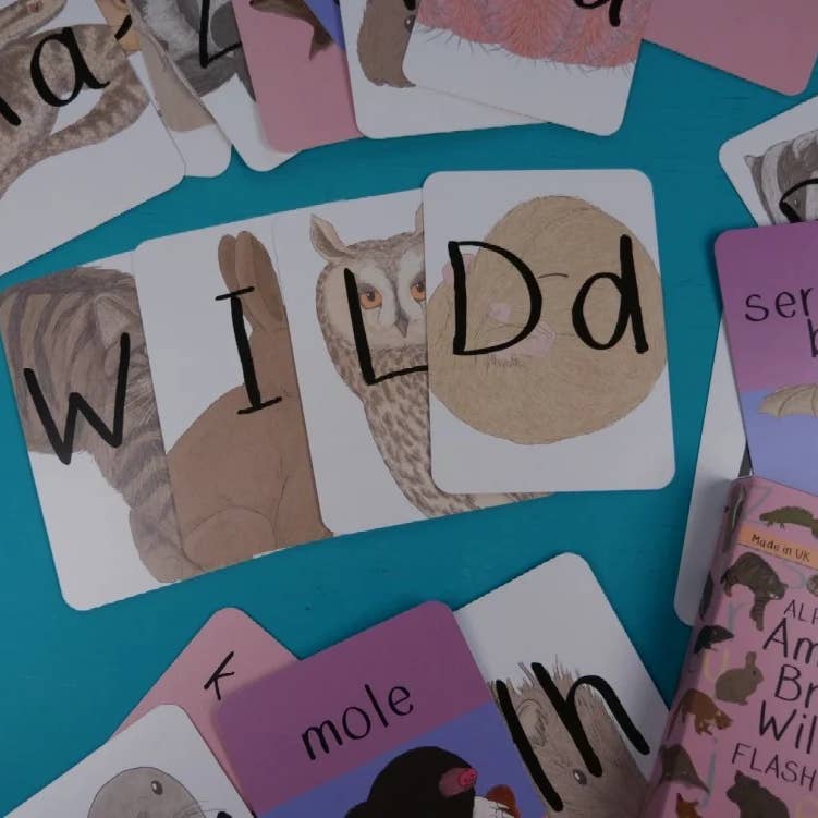 Alphabet of Amazing British Wildlife Flash Cards