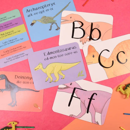 Alphabet of Amazing Dinosaurs Flash Cards