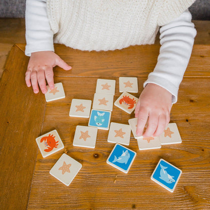 Sea Life Wooden Memory Game from Orange Tree Toys