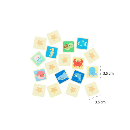 Sea Life Wooden Memory Game from Orange Tree Toys