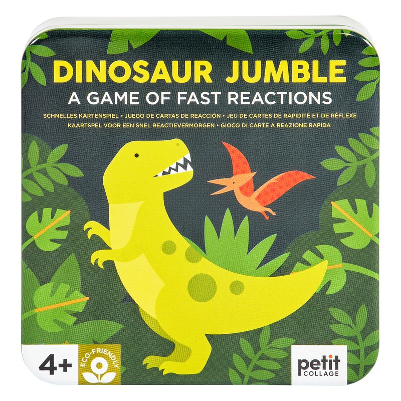 Dinosaur Jumble Fast-Reaction Card Game from Petit Collage