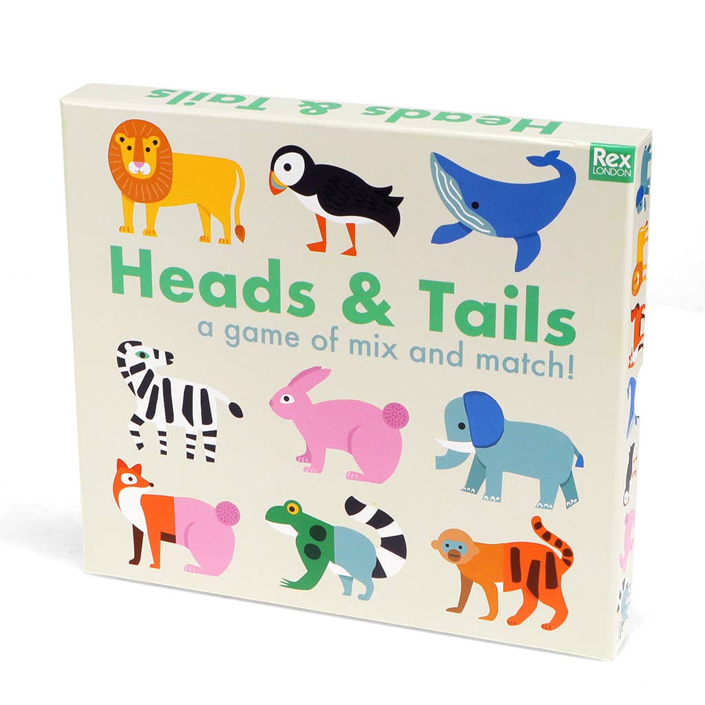 Heads and Tails Animal Matching Game from Rex London