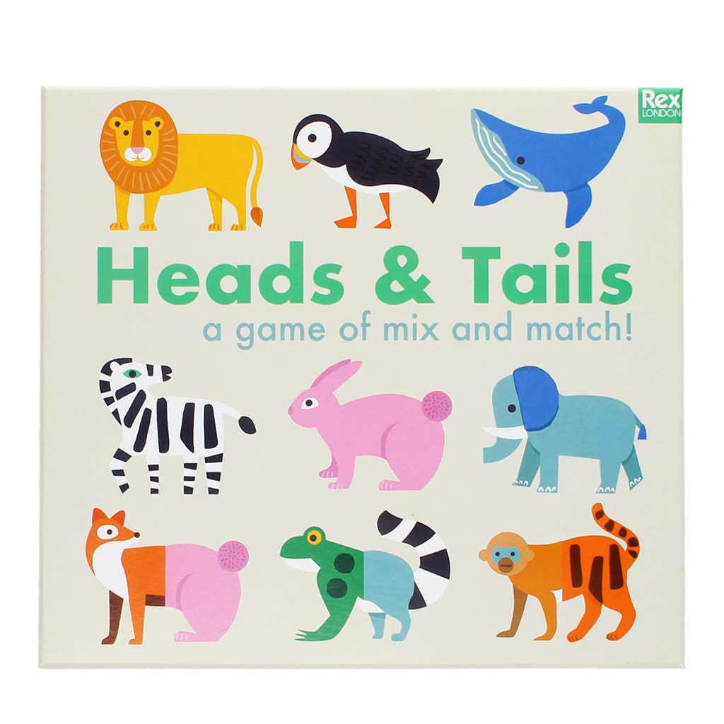 Heads and Tails Animal Matching Game from Rex London