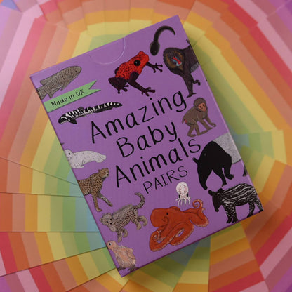 Amazing Baby Animals Matching Pairs Card Game