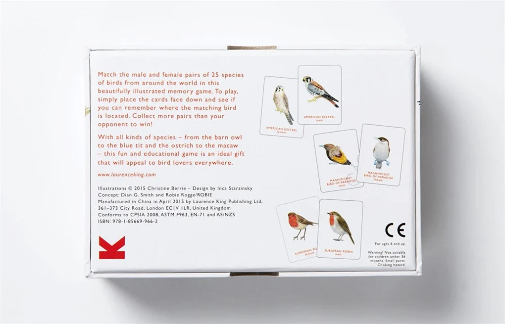 Match a Pair of Birds Memory Game by Christine Berrie