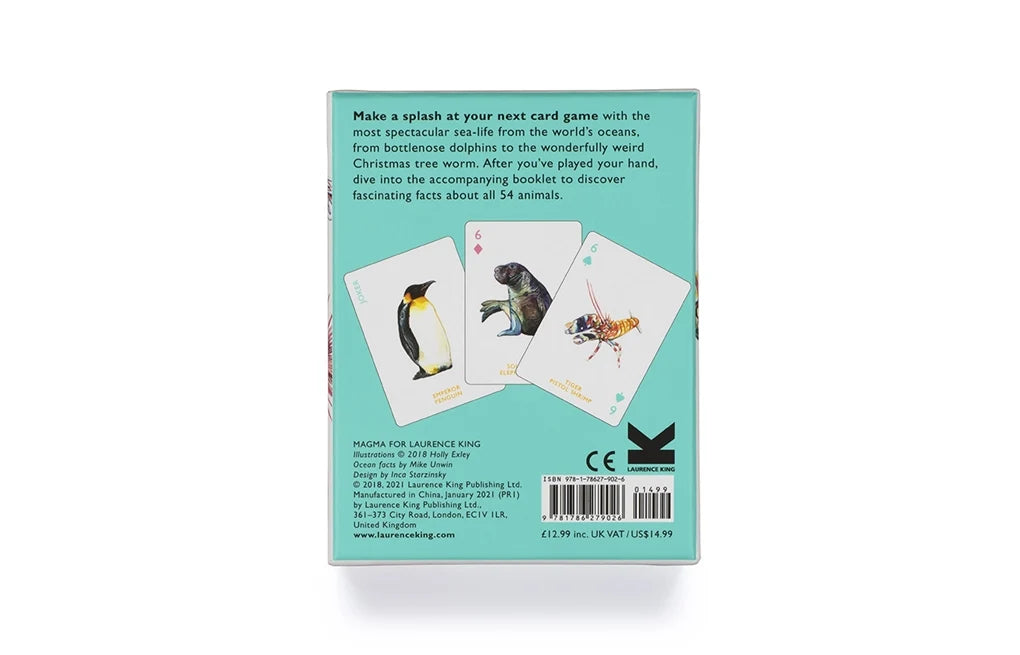 Ocean Playing Cards illustrated by Holly Exley