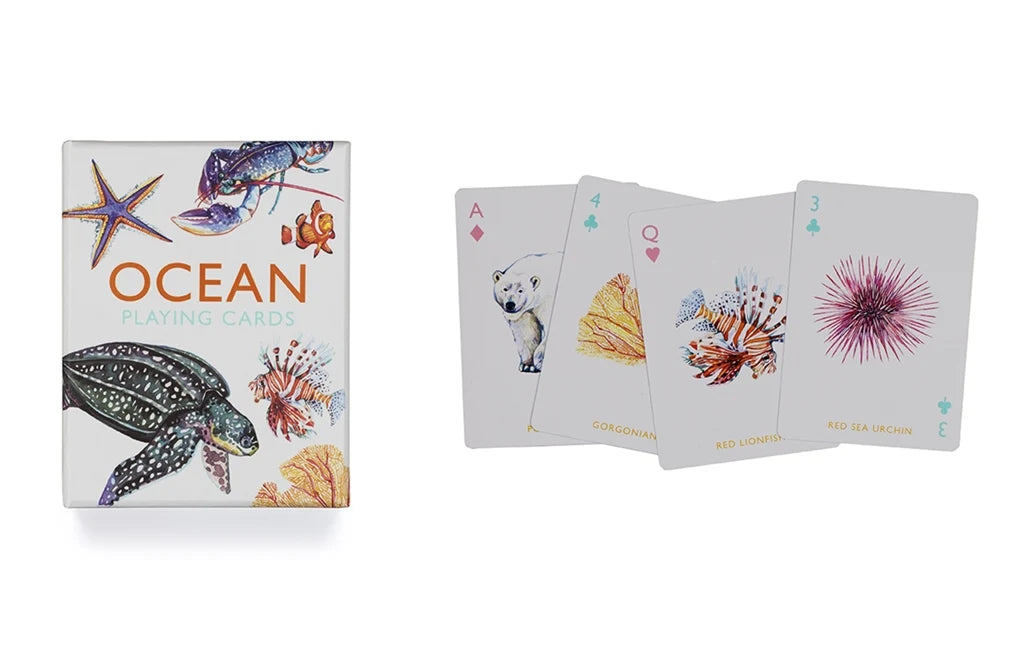 Ocean Playing Cards illustrated by Holly Exley