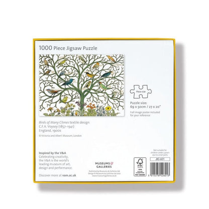 V&A Birds of Many Climes 1000 Piece Jigsaw Puzzle by C.F.A. Voysey