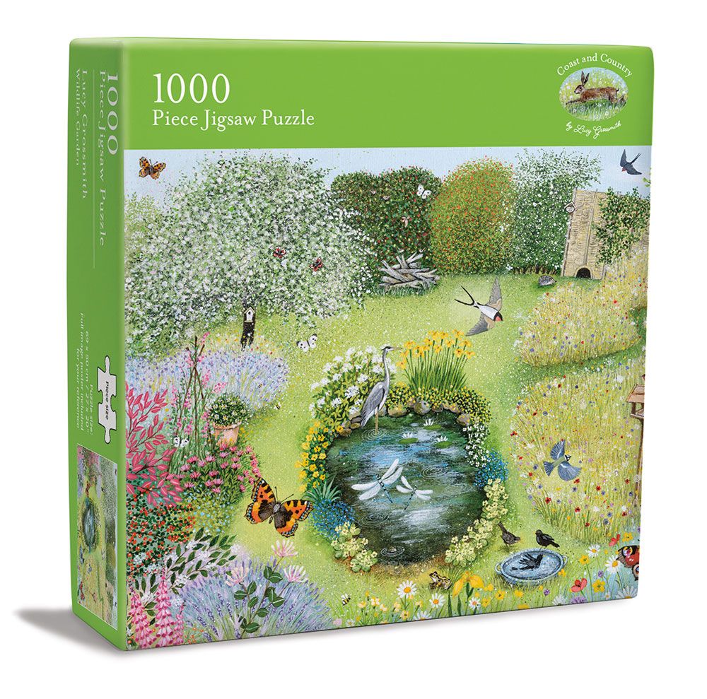 Wildlife Garden 1000 Piece Jigsaw Puzzle by Lucy Grossmith