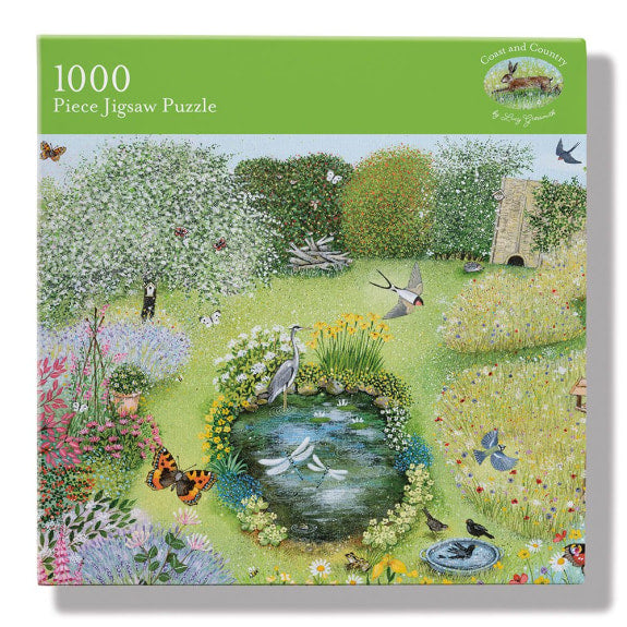 Wildlife Garden 1000 Piece Jigsaw Puzzle by Lucy Grossmith